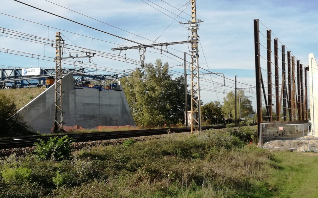Pose du pont routier au-dessus de la voie ferrée Toulouse – Sète – Du jeudi 11 au dimanche 14 novembre