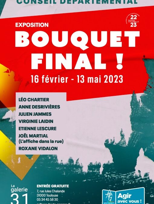 Vernissage de l’exposition “Bouquet final !”  – Jeudi 16 février à 19h – La galerie 3.1