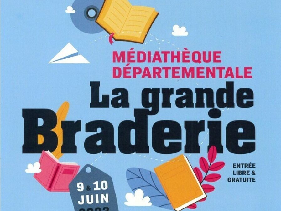 2ème édition de la Grande Braderie à la Médiathèque départementale – Vendredi 9 juin et samedi 10 juin – Labège