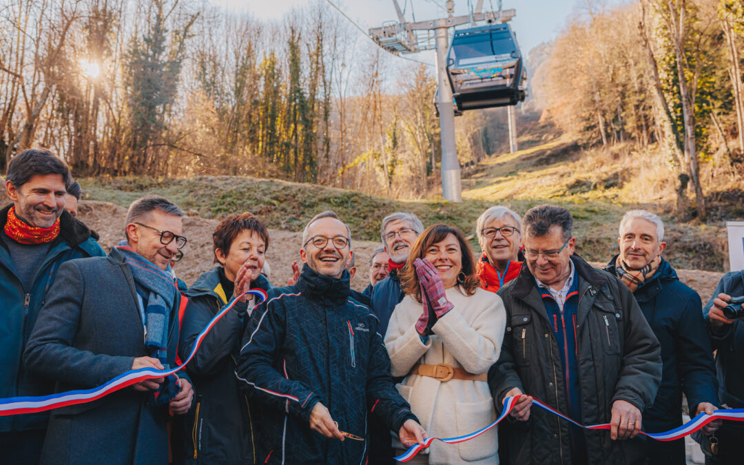 La Crémaillère Express, nouvel ascenseur valléen de Luchon-Superbagnères, inaugurée samedi 20 janvier