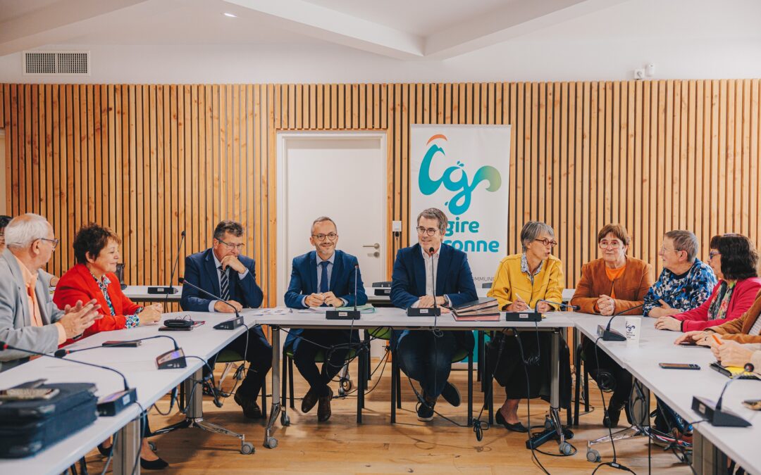 Rencontre de Sébastien Vincini avec les élus de la Communauté de communes Cagire Garonne Salat