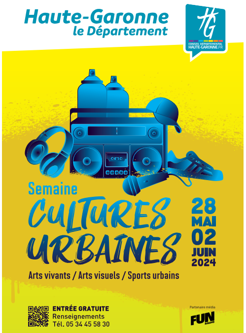 Le Conseil départemental organise la 5ème édition de la Semaine des Cultures Urbaines – Du 28 mai au 2 juin