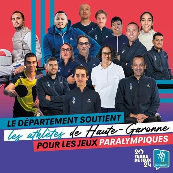 Jeux Paralympiques de Paris 2024 – Sébastien Vincini : « 6 médailles pour la Haute-Garonne ! Bravo et merci à nos athlètes paralympiques, ils marquent l’histoire des Jeux et de notre département »