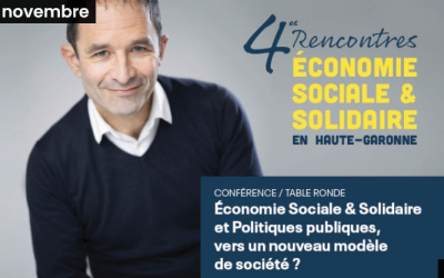 4èmes Rencontres départementales de l’Économie sociale et solidaire – Soirée-débat en présence de Benoît Hamon, président d’ESS France jeudi 14 novembre