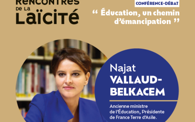 9èmes Rencontres départementales de la Laïcité – Conférence-débat avec Najat Vallaud Belkacem mardi 10 décembre