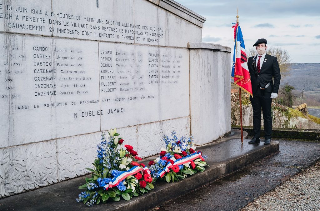 Commémoration du 81ème anniversaire du massacre du village haut-garonnais de Marsoulas par les troupes de la division SS « Das Reich » – Samedi 7 juin à 10h30