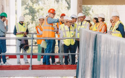 Sébastien Vincini, Président du Département, a visité le chantier du collège de Plaisance-du-Touch